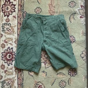 Vintage military fatigue shorts